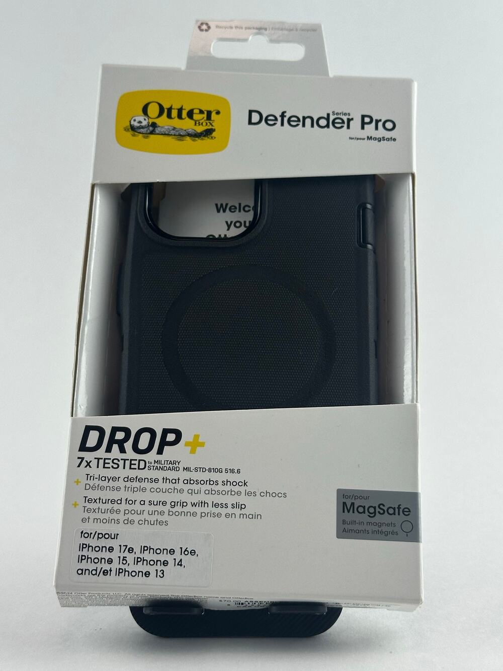 OtterBox Defender Series iPhone 17e/16e/15/14/13 Black Deop+ MagSafe Case NWT